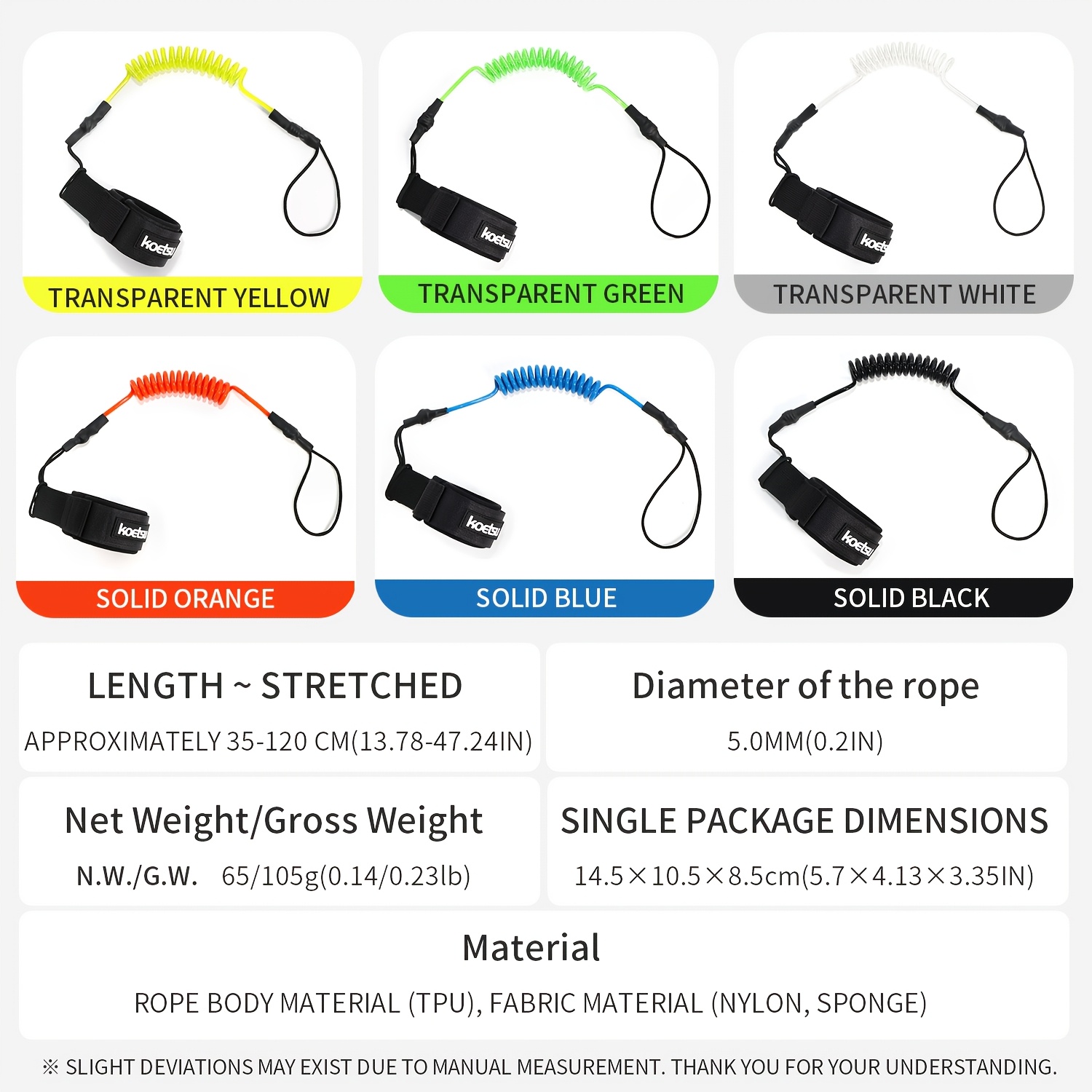 KOETSU Bodyboard Leash, 5mm TP - Stand Up Paddle Leash review and price